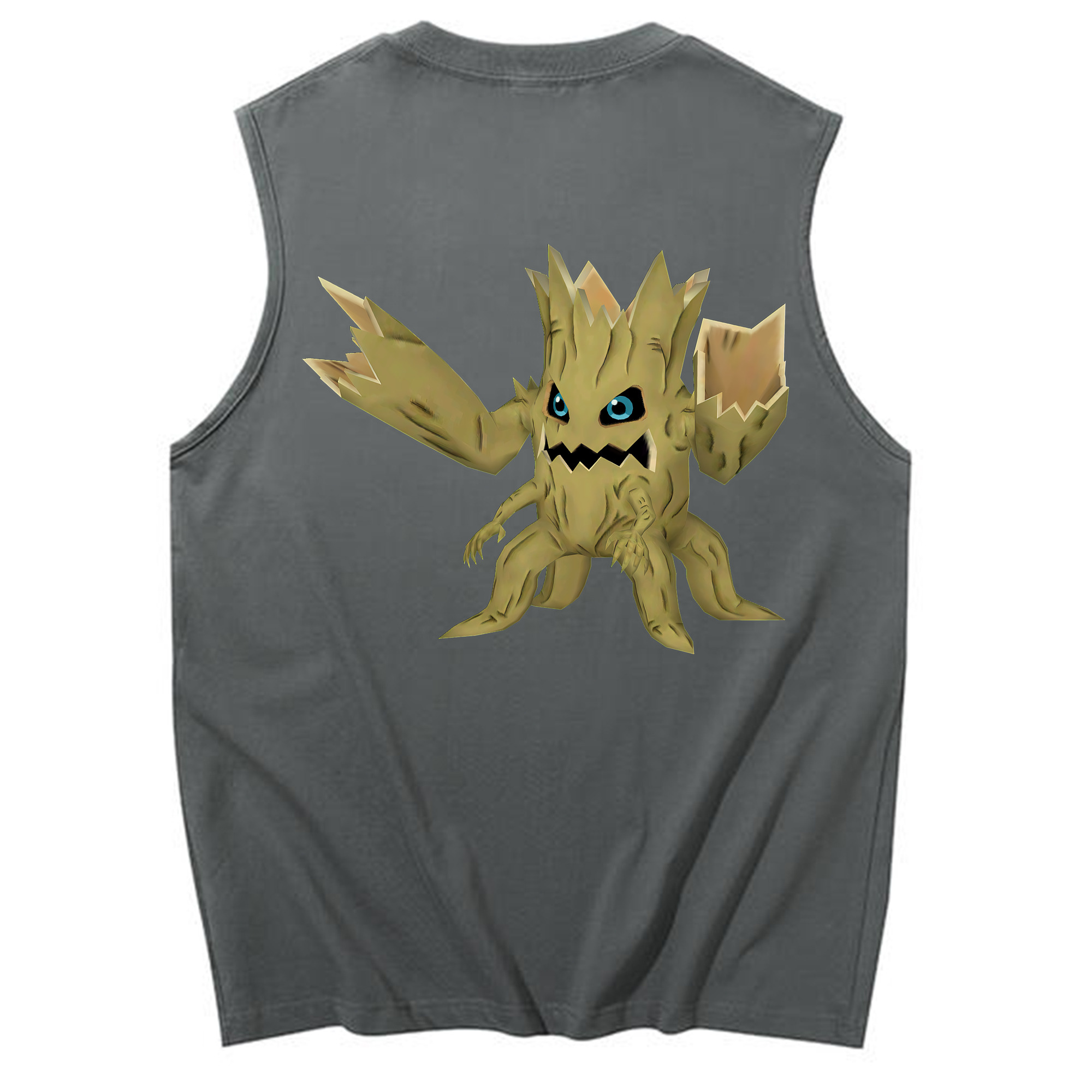 （画像用） Digimon デジタルモンスター/デジモン コットン100％タンクトップ（背面プリント）